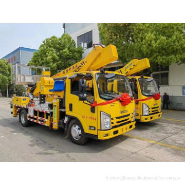 Isuzu Telescopic Boom Boom Aerial Work Plateforme Trucks